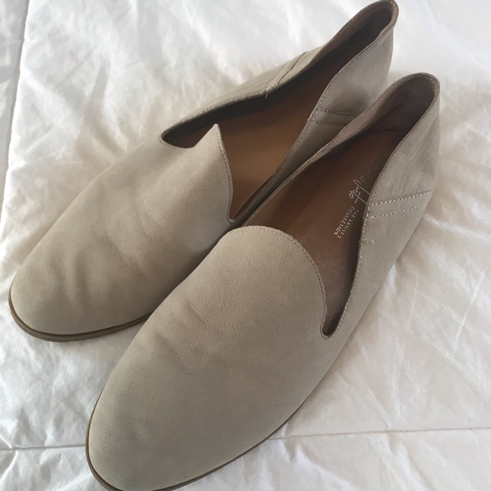 Franco Sarto Leather Smoking Flats